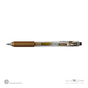 روان نویس فشاری گریپ دار0/7بسته6عددی طلایی اینفینیتی اسکول فنز