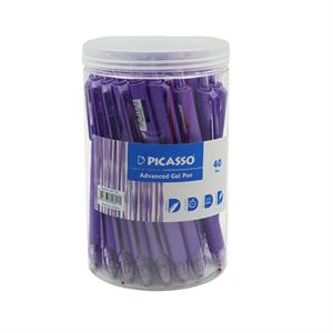 روان نویس 1/0ژل فشاری بنفش لیوانی پیکاسو کدGP-122