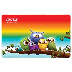 مدادرنگی36رنگ (شش گوش) جعبه فلزی فکتیس