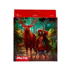 مداد رنگی 72رنگ (شش گوش) جعبه مقوایی فکتیس