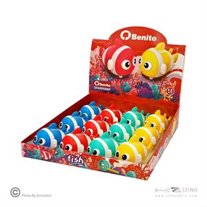 تراش مخزن دار دو سوراخ طرح ماهی بنیتو کد B 2003