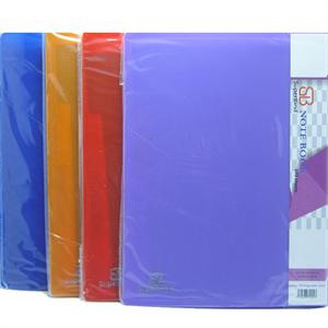 دفترکلاسوری 26حلقه  قفل فلز جلد طلقی بایدک سوپربایند