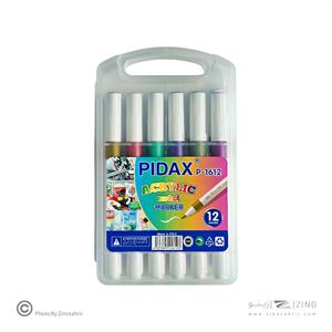 ماژیک اکریلیک12رنگ متال پیداکس کدP-1612