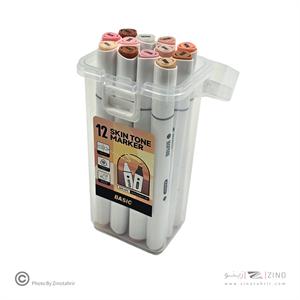 ماژیک12رنگ راندو بیسیک رنگ پوست کد4413