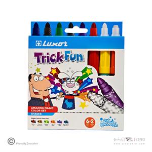 ماژیک نقاشی 6+2عددی جادویی تریک فان لاکسرکد6180TF-8BX