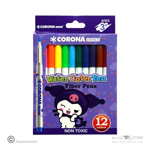 ماژیک نقاشی12رنگ جعبه مقوایی کرونا کدWH6996-12