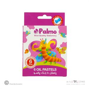 پاستل روغنی6رنگ مقوایی پالمو کد2201