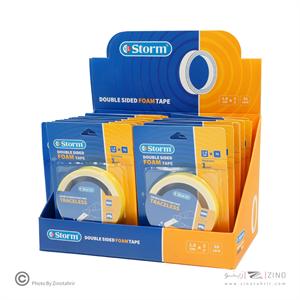 چسب دوطرفه1میل فوم1/8سانت3یارد استورم کدHL-102337