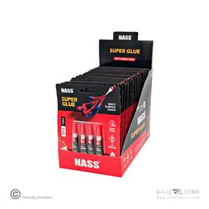 چسب قطره ای(فوری)3گرمی بلیستر3عددی ناس