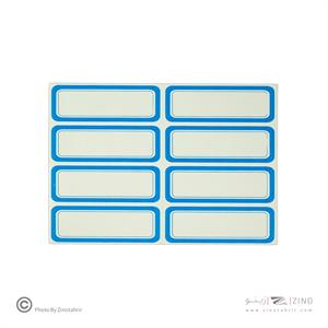 برچسب دورآبی خارجی کد18 سایز6.8*2.7