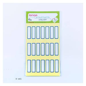 برچسب دورآبی سایز10*35میلیمتر4برگی لانگوکدK-421