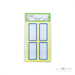 برچسب دورآبی سایز30*65میلیمتر5برگی لانگوکدB-54