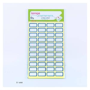 برچسب دورآبی سایز10*20میلیمتر4برگی لانگوکدK-444