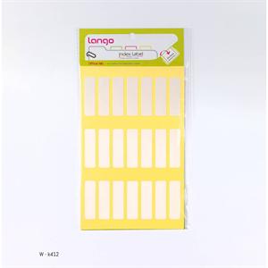 برچسب دورسفیدسایز10*35میلیمتر4برگی لانگوکدK-421 