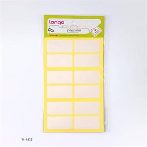 برچسب دورسفیدسایز20*40میلیمتر4برگی لانگوکدK-412 