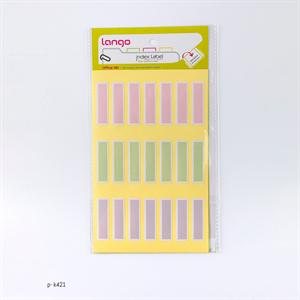 برچسب پاستلی سایز10*35میلیمتر4برگی لانگوکدK-421 یا کد054