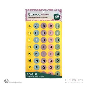 برچسب4برگی حروف و اعداد لانگو