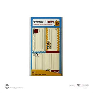 برچسب اسم دانش آموز طرح اسنوپی لانگو