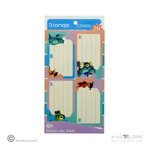 برچسب اسم دانش آموز طرح مانستر لانگو