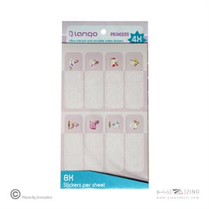 برچسب اسم فانتزی 4برگی لانگو طرح پرنسس