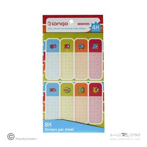 برچسب اسم فانتزی 4برگی لانگو طرح هیولا