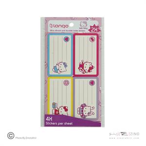 برچسب اسم دانش آموز طرح هلو کیتی لانگو