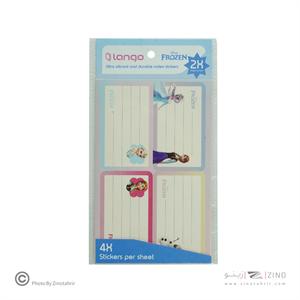 برچسب اسم دانش آموز طرح فروزن لانگو