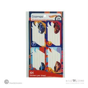 برچسب اسم دانش آموز طرح هات ویلز لانگو