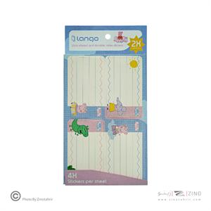 برچسب اسم دانش آموز طرح پاپاپیگ لانگو