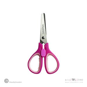 قیچی تیغه فلزی گرد گریپ دار قفل دار اسکول فنز کد93202