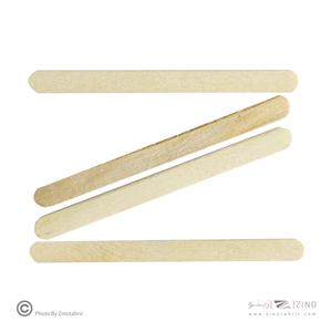 چوب بستنی باریک سفید لوکس صبا متالیک 