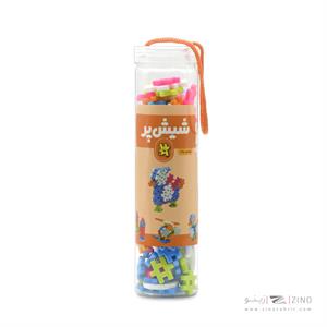 بازی ساختنی شش پر شهر بازی(نارنجی) هوپا