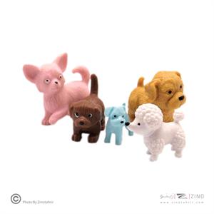 pvc 6 pcs dog تیریتی تویز کد96002
