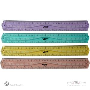 خط کش30سانت ژله ای (پاستلی) وست کدFB9269