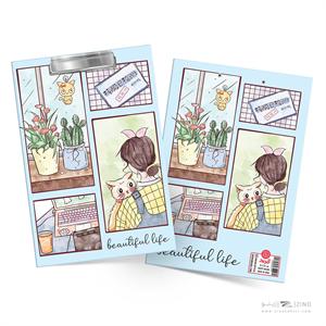 تخته شاسیA4آبرنگ کدA016