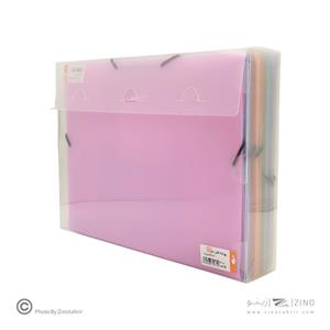 پاکت کشدار دارA4 رنگ جور مدل بلوط( همراه با جای کارت) سوپربایند کدCF-200