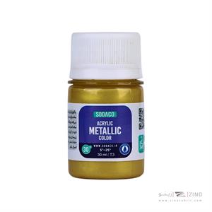 اکریلیک متالیک30میل سوداکو طلایی کد00291