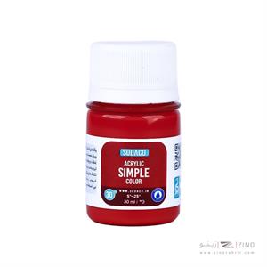 اکریلیک ساده30میل سوداکو قرمز کد00306