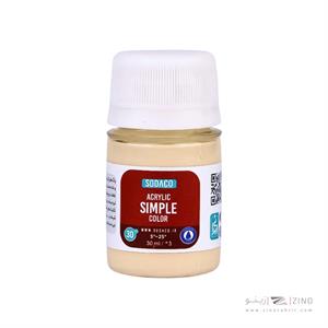 اکریلیک ساده30میل سوداکو کرم کد00329