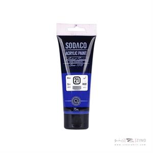 اکریلیک ساده تیوپی75میل سوداکو آبی کد08321