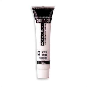 اکریلیک ساده تیوپی18میل سوداکو  سفید کد09340