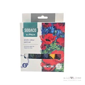 اکریلیک ساده ساشه 20میل سوداکو6رنگ کد20399