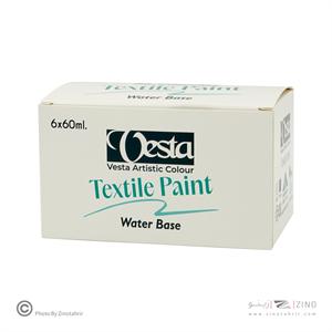 رنگ پارچه 6رنگ وستا 