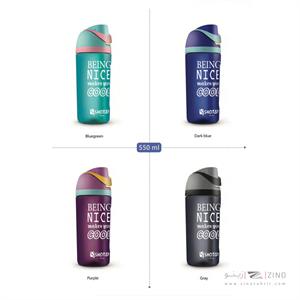 قمقمه شوتای550میل نی دار فانتزی سری نایس مات کد6599