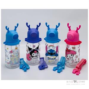 قمقمه600میل نی دار فانتزی(طرح کرومی) کد3902