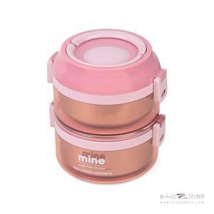 ظرف غذا استیل 2طبقه ماین کد206