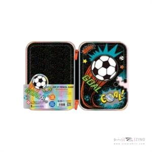 جامدادی تک زیپ هارد باکس وست  فوتبالی کدU2109A-3