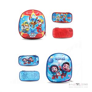 ست کوله پشتی قاب برجسته و جامدادی عرش کد274