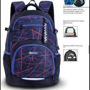 کوله پشتی طرحSPARK با پشتی طبی شوتای سرمه ای کدG15-66