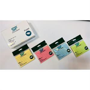 پست ایت100برگ76*101الوان خطدار پاستلی اس اف کدSF-311